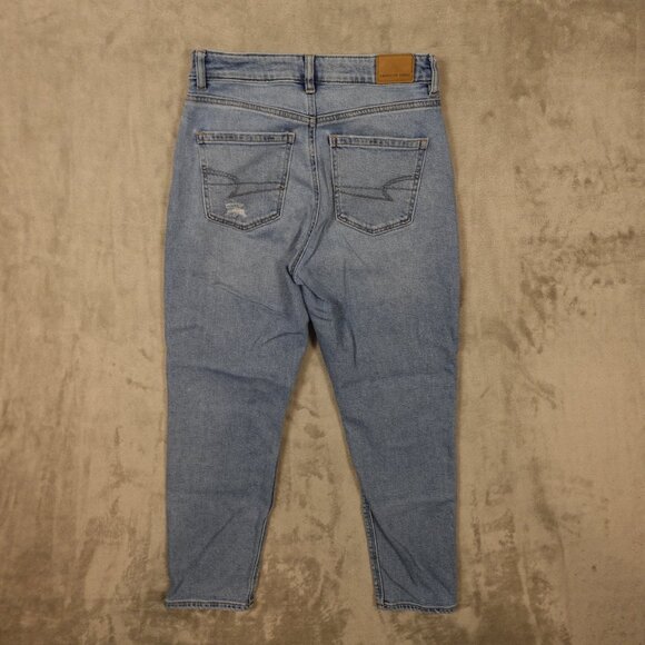 American Eagle Jeans Mom Jean Women's Size 4 Short Blue Denim 25" inseam - Picture 9 of 12
